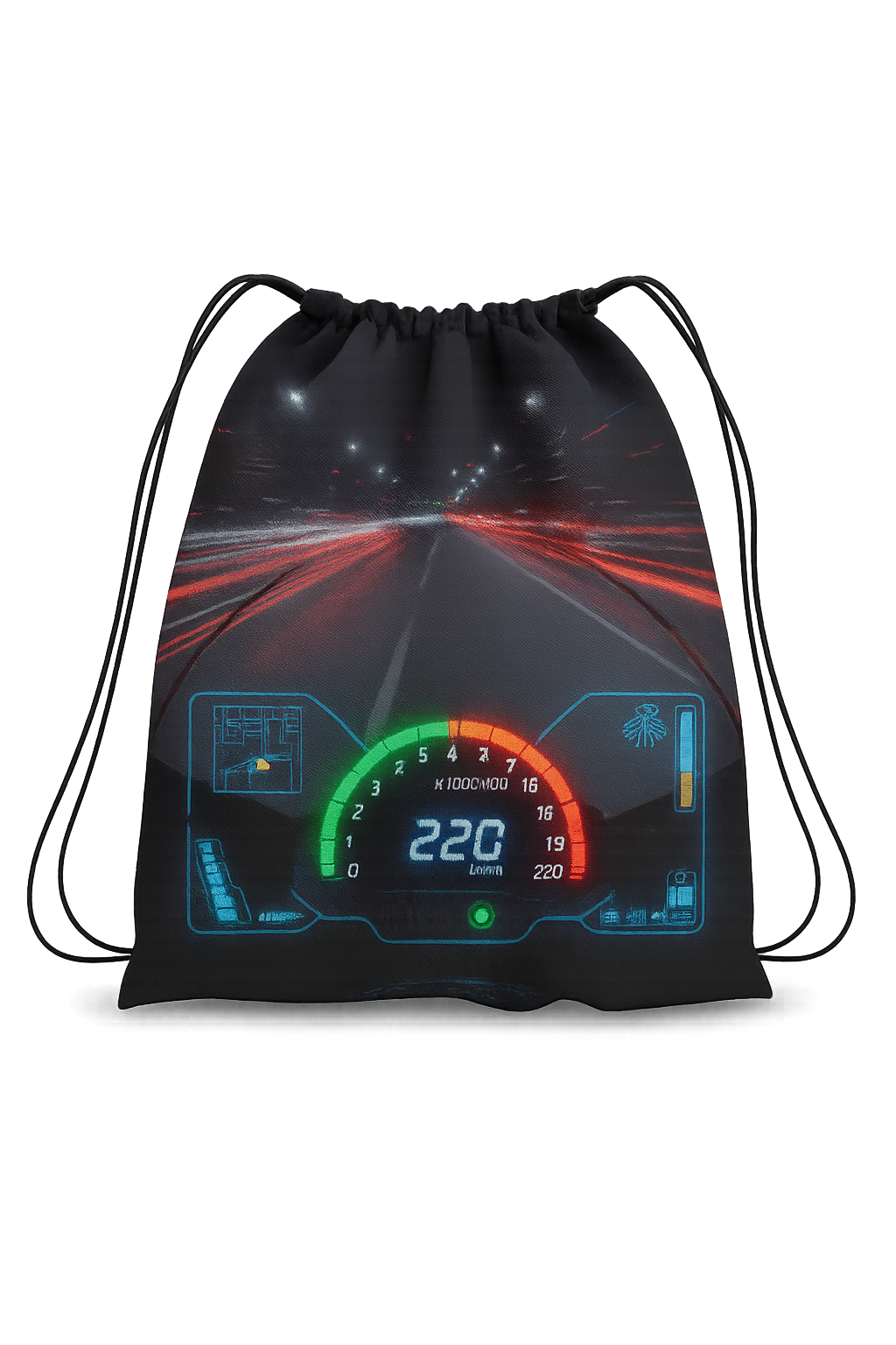 Drawstring Bag - Neon Rider