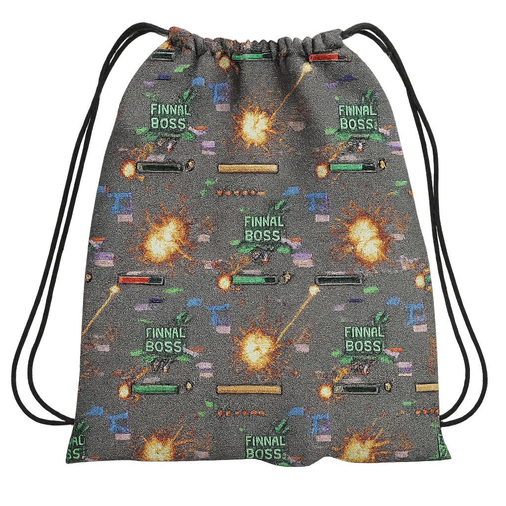 Drawstring Bag - Retro Gaming Glitch