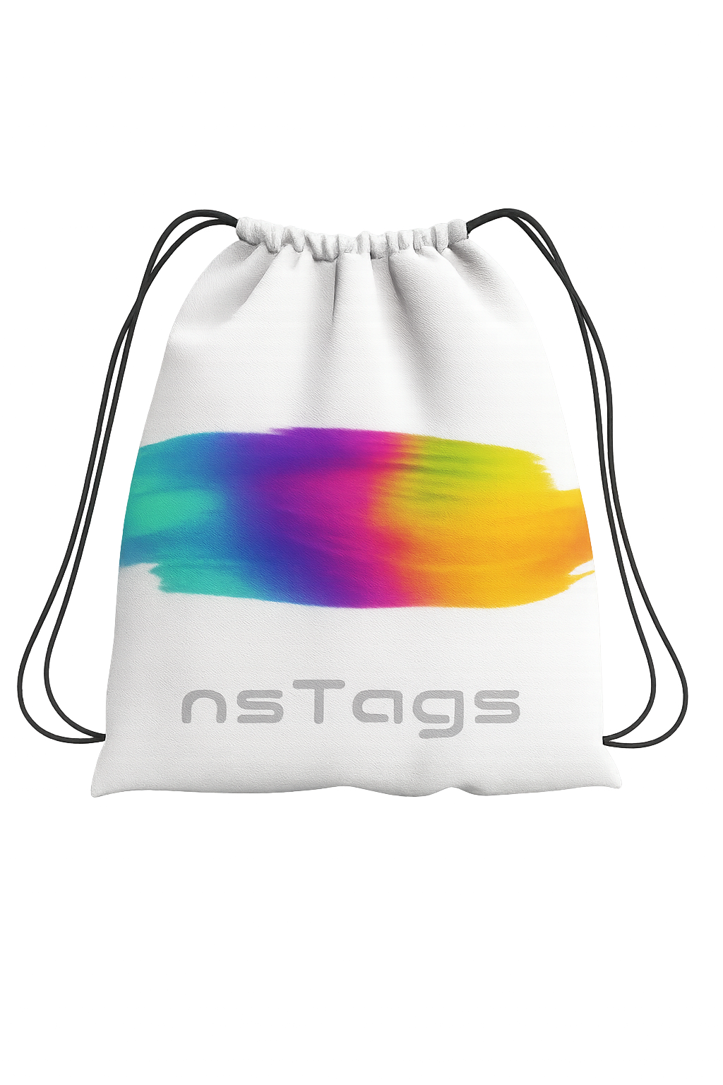 Drawstring Bag - Spectrum Flow (White)