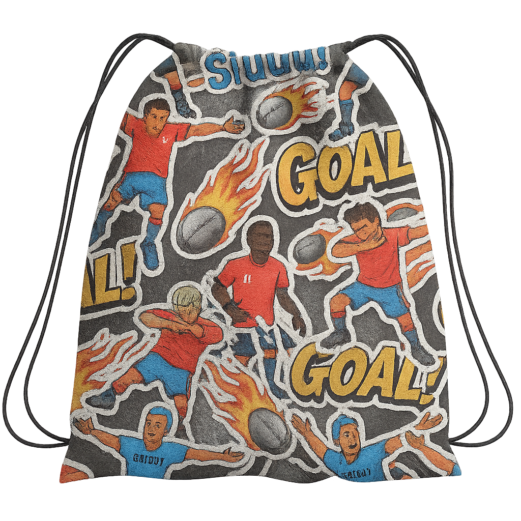 Drawstring Bag - Goal Getter's Collage